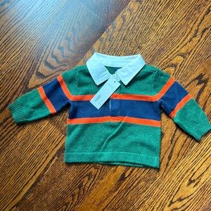 Janie and Jack rugby sweater - 3-6 months - NWT